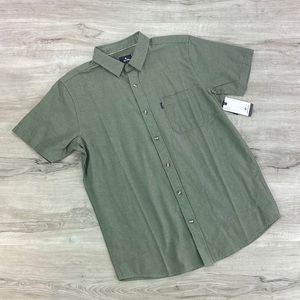 RIP CURL- OURTIME SHORT SLEEVE BUTTON MENS SHIRT